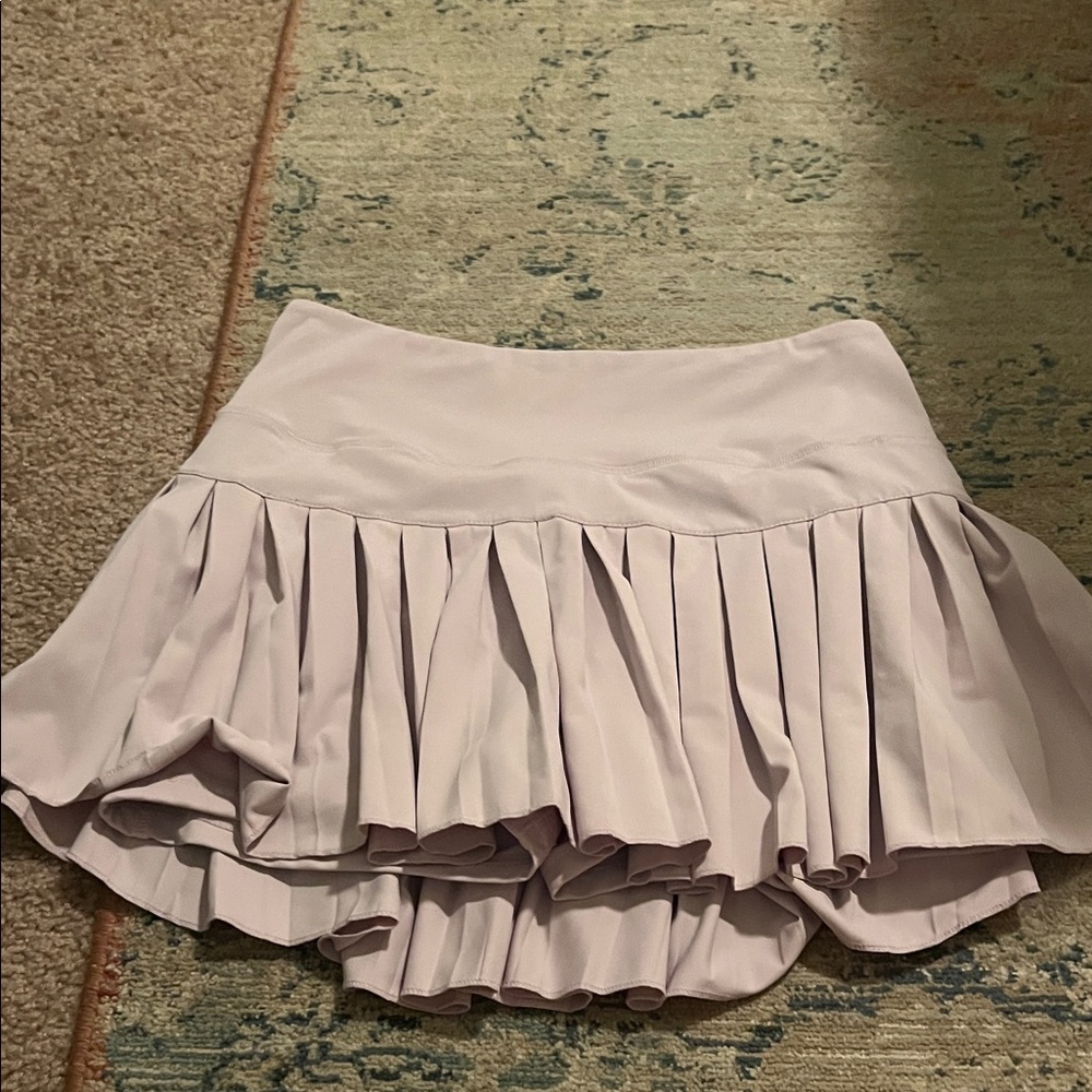 Pleated Women's Skirt in Light Pink